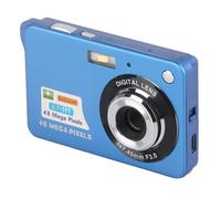 Cryfokt Appareil Photo Numérique, 4K 48 MP, écran LCD 2,7 Pouces, Zoom 8X, Anti-secousse, Petit Appareil Photo Compact, Caméra de Vlogging Rechargeable avec Lumière D'appoint pour (Blue)