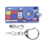Cryfokt Appareil Photo Numérique Porte-clés 2K 12MP avec Objectif Grand | Écran LCD de 1,47 Pouces, Lampe de Poche Intégrée, 7 Filtres Créatifs, Batterie de 180 MAh, Interface de Type C, Prend en