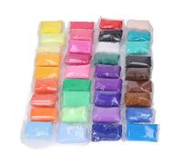 Cryfokt Argile Polymère 36 Couleurs, Argile Spatiale pour Enfants, Pâte à Modeler Facile à Utiliser pour L'artisanat de Bricolage, Résine, Pigment D'eau, Plastique