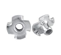 Cryfokt Assortiment D'écrous en T Plaqués Zinc Durable, Kit de 230 écrous à Griffes en Acier au Carbone, Idéal pour le Travail du Bois et les Panneaux de Particules, Tailles M3-M8 (M8 (30