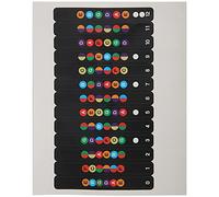 Cryfokt Autocollant D'échelle de Guitare en Vinyle, étiquette de Touche pour Guitare à 6 Cordes, Autocollants de Tablature de Réutilisables pour Débutants, de Résistants à L'huile