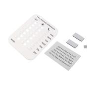 Cryfokt Autocollant Magnétique de Rappel D'alimentation pour Animaux de Compagnie, Tableau D'indication Quotidienne à Code Couleur pour Chiens, Suivi Facile des Temps D'alimentation, Plastique (WHITE)