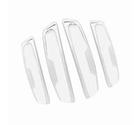 Cryfokt Autocollants Universels de Protection de Bord de Porte de Voiture, Bandes de Pare-Chocs de Porte étanches, Barre Anti-Collision pour Voitures SUV Camions, Lot de 4, Noir/Blanc/Gris (White)