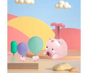 Cryfokt Ballon Lanceur Cochon Voiture Jouet, Facile à Utiliser | Glissement inertiel, Conception aérodynamique, Matière plastique sûre, Idéal pour les enfants