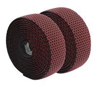 Cryfokt Bande de Guidon de Vélo élastique, Enveloppe Respirante pour Vélo de Route, Adaptée à les Cyclistes, 1 Paire Jaune (noir rouge)