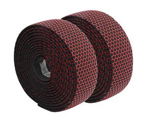 Cryfokt Bande de Guidon de Vélo élastique, Enveloppe Respirante pour Vélo de Route, Adaptée à les Cyclistes, 1 Paire Jaune (noir rouge)