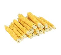 Cryfokt Bâtonnets à Mâcher en Bambou pour Animaux de Compagnie, Lapin, Hamster, Meulage des Dents et Soulagement de L'ennui, 20 Pièces (Yellow)