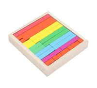 Cryfokt Bâtons de Comptage en Bois, Manipulateurs Mathématiques Colorés pour Enfants, Jouets d'apprentissage, Kit en Bois Massif pour Fournitures Scolaires à Domicile