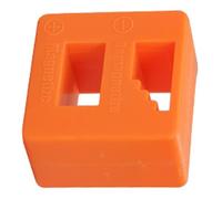 Cryfokt Bloc DéMagnétiseur Compact et Portable pour un Rangement Pratique, Large Gamme D'applications, Ensemble de 2 Pièces de DéMagnétiseur Magnétiseur (ORANGE)