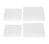 Cryfokt Boîte de Bobines de Couture de Haute qualité, étui de Rangement Transparent élégant pour Couturière 4 Pièces 25/36 Grilles