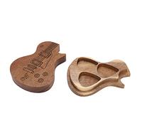 Cryfokt Boîte de Rangement pour Médiators de Guitare, Support en Bois Artisanal raffiné pour Les Amateurs de Musique, adapté aux Médiators de Guitare, Matériau en Bois Massif