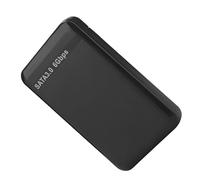 Cryfokt Boîtier de Disque Dur, Boîtier de Disque Dur Mobile à Technologie Plug-and-Play de 2,5 Pouces, Résistance et rigidité du Plastique d'ingénierie Abs pour XP Vista (Black)