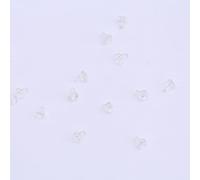 Cryfokt Bouchon D'appât de Pêche à la Carpe en Granulés, Bouchon de Maintien de Bouillettes pour Les Pêcheurs en Plein Air, Plastique Noir, 50 Pièces (Transparent)