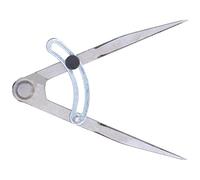 Cryfokt Boussole Diviseuse D'ailes en Acier au Carbone pour le Travail du Bois - Outil de Traçage à Angle Réglable pour un Dessin de Ligne Précis et un Positionnement de L'arc (153MM)