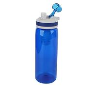 Cryfokt Bouteille d'eau Filtrée, Purificateur d'eau D'extérieur Portable 770 ML, d'urgence pour Le Camping, la Randonnée, Légère, Compacte et Durable pour Les Voyages, la Randonnée (Noir) (Blue)