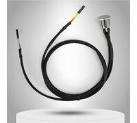 Cryfokt Bouton D'alimentation LED en Métal, Câble de Commutation en Alliage D'aluminium Durable pour Hôte D'ordinateur de Bureau avec Lumière Rouge pour les Amateurs de Bricolage (lumière led rouge)