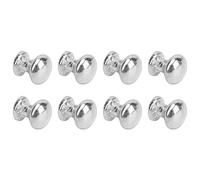 Cryfokt Boutons Miniatures à Tête Ronde en Métal pour Maison de Poupée, élégants et Durables, échelle 1:12, Boutons de Poignée de Porte pour Meubles, Lot de 8 pour Armoire, Boîte, Armoire, Parfaits