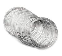 Cryfokt Bracelet Memory Wire Coil, Bobine de Fil Mémoire, 100 Boucles, 55mm