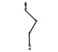 Cryfokt Bras articulé Réglable à 360°, Tête Sphérique, Pince en C pour Montage de Caméra Aérienne et Vlogging, Aluminium, 3 Sections
