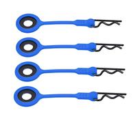 Cryfokt Broches de Clips de Carrosserie RC de Haute qualité, Ensemble Multicolore pour la Fixation du Corps, Outil D'installation Facile pour GEN8 SCX10, 4 Pièces (Bleu profond)