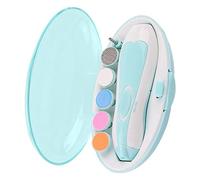 Cryfokt Broyeur à Ongles pour bébé avec 6 Têtes de Meulage, Kit de (BLUE)