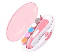 Cryfokt Broyeur à Ongles pour bébé avec 6 Têtes de Meulage, Kit de (PINK)