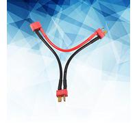 Cryfokt Câble Adaptateur Haute Performance Dean T Plug Y pour Faisceau de Câbles Série TPlug pour Connexion en Série, adapté à la Connexion de Batterie RC Li-ion, avec Fil en Silicone 14 AWG, 1 X