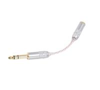 Cryfokt Câble Adaptateur pour Casque D'écoute, 6.35mm Mâle à 4.4mm Femelle, Matériau en Cuivre Monocristallin pour Une Meilleure Expérience D'écoute Musicale