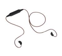 Cryfokt Câble Adaptateur pour écouteurs 5.3 avec Micro et Contrôle du Volume pour Casque 2 Broches 0,78 Mm, Câble de Casque sans Fil pour Séries, ZS, 6 à 8 Heures de Lecture - Noir