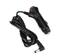 Cryfokt Câble de Chargeur 12 V 5,5 X 2,1 Mm avec Interrupteur et Voyant Lumineux pour Allume-cigare de Voiture, Cordon Adaptateur pour Usage Automobile Noir
