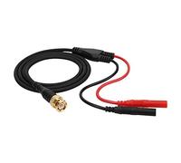 Cryfokt Câble de Test de Fiche BNC plaqué or vers Fiche Banane de 4 Mm pour Tests électriques, 47,24 Pouces