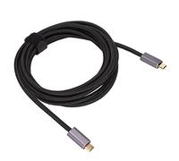 Cryfokt Câble D'extension USB3.2 de Type C Haute Résistance, 100W, 20Gbps, 8k, 60hz, Adaptateur Mâle à Mâle pour L'apprentissage au Bureau, en Nylon Durable (200 cm)