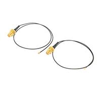 Cryfokt Câble Femelle 4 vers RP-SMA à Gain élevé pour Antenne Externe WiFi M.2, Améliore la Réception du Signal pour Les Cartes Compatibles, Longueur 30 Cm, 2 Pièces, pour Extension sans Fil