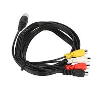 Cryfokt Câble Professionnel 5 Broches Mâle Din vers 4 Femelle pour Lecteur CD Magnétoscope DVD Phono 4,9 Pieds