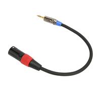 Cryfokt Câble Stéréo sans Perte XLR Mâle vers 3,5 Mm pour Ordinateur Photo 11,8 Pouces, Cordon Micro à Réduction de Bruit pour Adaptateur de Son DSLR pour les Utilisateurs de Micro à Condensateur