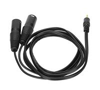 Cryfokt Câble XLR Double 3,5 Mm Cordon Répartiteur en Y Asymétrique Durable pour Performances en Studio ou en Direct pour Microphone et Instruments Cuivre sans Oxygène 1,5 M