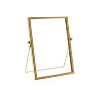 Cryfokt Cadre Photo de Table, Décorations de Bureau élégantes pour Photos de Différentes Tailles, Verre et Fer de qualité Supérieure pour Exposition d'art à Domicile et au Bureau (6 Pouces (ID 153