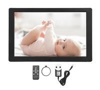 Cryfokt Cadre Photo Numérique 12,1 Pouces, écran IPS HD, Résolution 1280 X 800 avec Télécommande, pour Montage Mural ou de Bureau à Domicile (Prise UE)