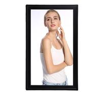 Cryfokt Cadre Photo Numérique 21,5 Pouces, écran Tactile HD 1920 X 1080 IPS avec 32 Go de Stockage, Cadre Photo Intelligent WiFi pour Montage Mural ou écran de Bureau Via Application (Prise UE)