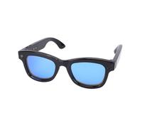 Cryfokt Caméra de Lunettes Intelligentes AI, Traduction en Temps Réel, Lunettes Audio pour Hommes et Femmes avec Suppression du Bruit, WiFi. de Traduction pour la Musique, Les (Blue)