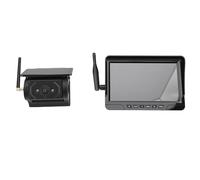 Cryfokt Caméra de Recul sans Fil, Solaire Magnétique, sans Installation de Câblage, écran HD 7 Pouces, Vision Nocturne Grand Angle 1080P 150° avec Batterie Rechargeable, pour Camion,