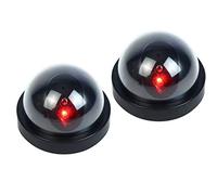 Cryfokt Caméra de Surveillance Factice avec LED Clignotantes, Factice | Design réaliste, style dôme moderne, pour une utilisation intérieure et extérieure