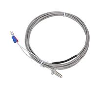 Cryfokt Capteur de Sonde à Vis de Thermocouple de Type K, Conception Durable, Résistance aux Hautes Températures pour Usage Industriel 0-450 ℃ 2000mm