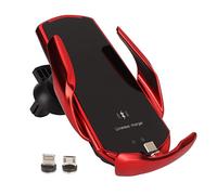Cryfokt Capteur Intelligent Chargeur sans Fil pour Bouche D'aération de | Charge rapide 15 W, poignée magnétique, support de téléphone automatique, compatible et , angle de réglable