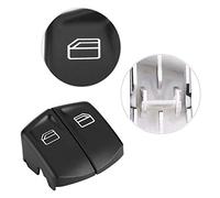 Cryfokt Capuchon de Couvercle de Bouton de Commutateur de Fenêtre électrique de Remplacement en Plastique Noir de Haute qualité pour Mercedes VITO Sprinter, 2 Pièces Adaptés pour VITO W639 Série