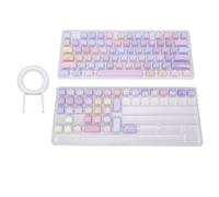 Cryfokt Capuchons de Touches PBT 113 Touches en Forme de Chat Imprimés | Sublimation Thermique, Résistant à la Chaleur, Finition Anti-huile, Compatible avec les Mises en Page 61 68 75 82 84 87 98