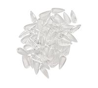 Cryfokt Carte de Couleur de Vernis à Ongles en Verre Transparent 50 Pièces Conseils D'Affichage Sélection Comparative Couleur Nail Art Outil de Manucure DIY pour Salons de Manucure Professionnels