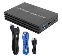Cryfokt Carte de S300 4Khdmi, Boîtier D'enregistrement Vidéo en Direct Pilote USB 3.0 avec Boucle HD 1080P, Détection Automatique du Format, pour WindowsLinux OS X UV