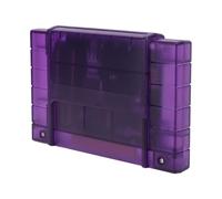 Cryfokt Cartouche de Jeu avec Carte Mémoire de 8 Go pour Console SFC, Sauvegarde et Sauvegarde Automatiques pour une tranquillité D' (Violet translucide)