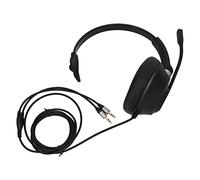 Cryfokt Casque de Communication 3,5 Mm avec Micro HD à Suppression de Bruit ENC pour PC, Casque Monaural à Son Clair pour Centre D'appels de Bureau, ABS Noir Flexible et Durable